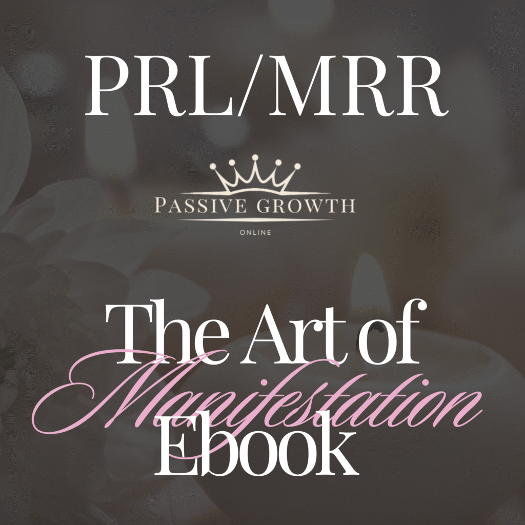 Cover The Art of Manifestation Ebook | Canva Fully Editable Template | MRR PLR