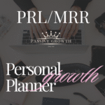 Cover Personal Growth Planner | Canva Editable Template | MRR PLR