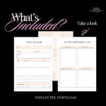 Internal Layout Personal Growth Planner | Canva Editable Template | MRR PLR