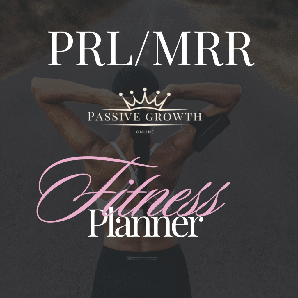 Canva Editable Template Fitness Planner | MRR PLR