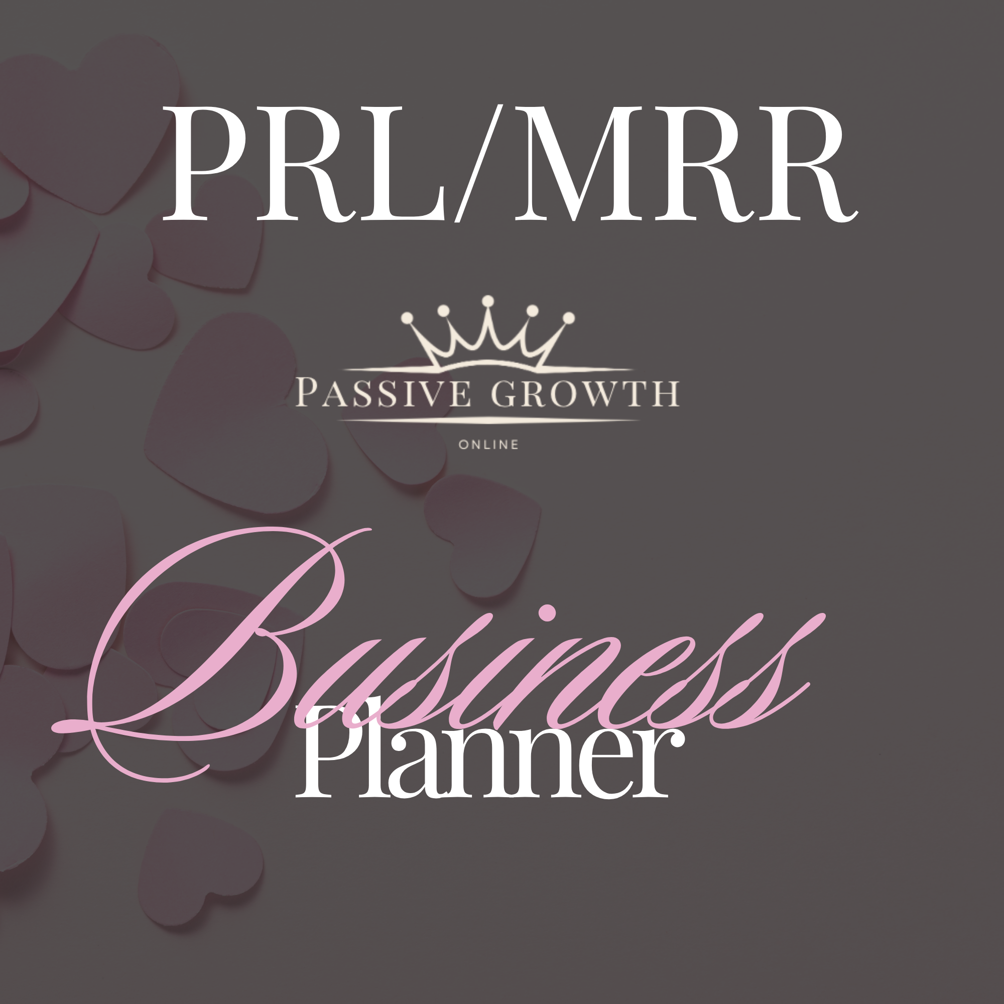 Cover Editable Business Planner  - Canva PLR MRR Template