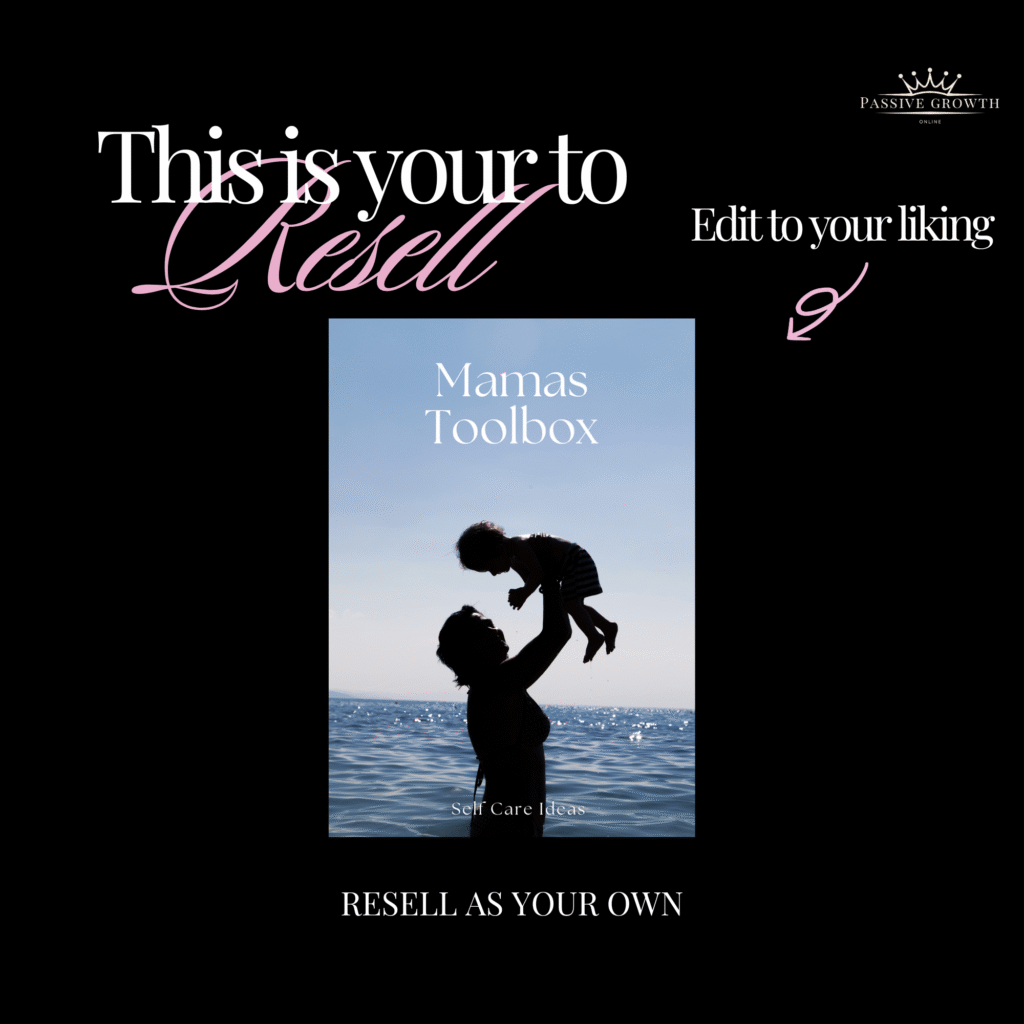 Reselling Explanation Editable Workbook for New Moms - Canva PLR MRR Template