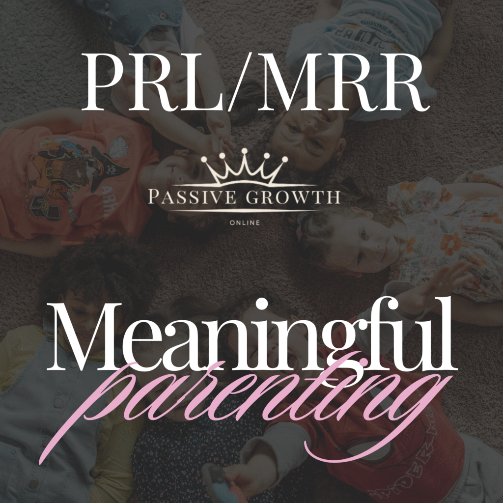 Cover Mindful Parenting Workbook | MRR PLR