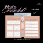 Interior Layout Self Care Planner Workbook | Canva Fully Editable Template | MRR PLR